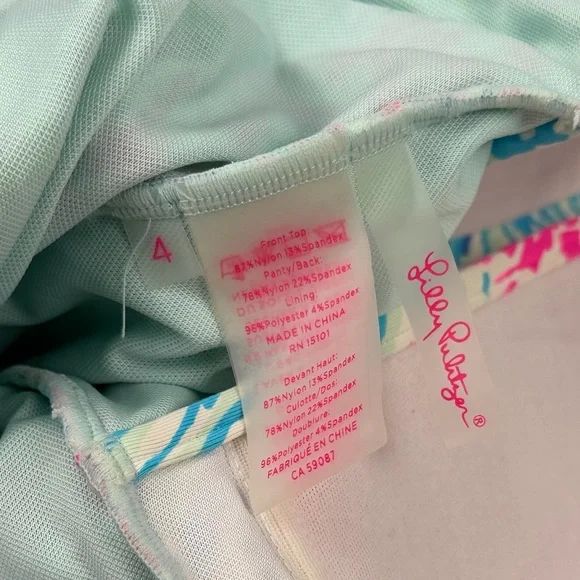 Lilly Pulitzer Lanai Halter One-Piece Swimsuit in Sink or Swim Size 4 EUC - Picture 5 of 14